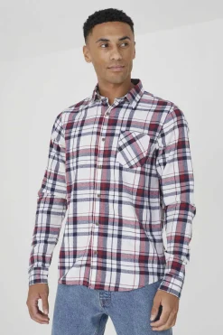 Camisa Aos Quadrados Com Bolso