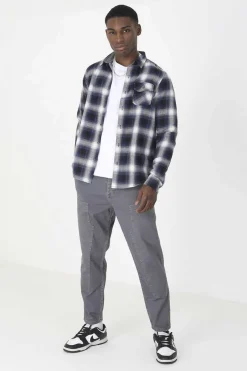 Camisa Aos Quadrados Com Bolso