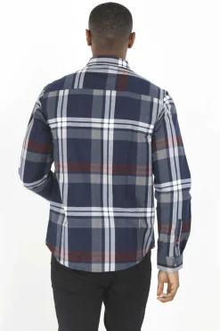 Camisa Aos Quadrados Com Bordado