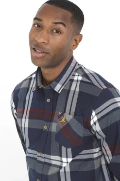 Camisa Aos Quadrados Com Bordado