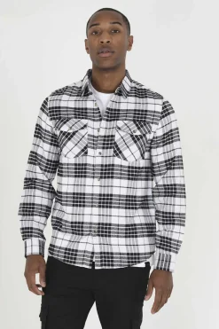 Camisa Aos Quadrados Com Dois Bolsos