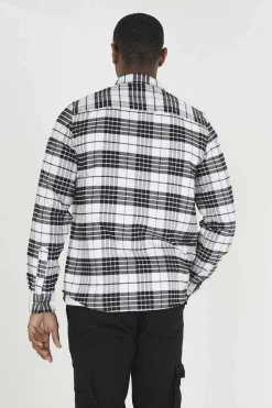 Camisa Aos Quadrados Com Dois Bolsos