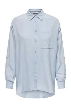 Camisa De Algodao E Linho