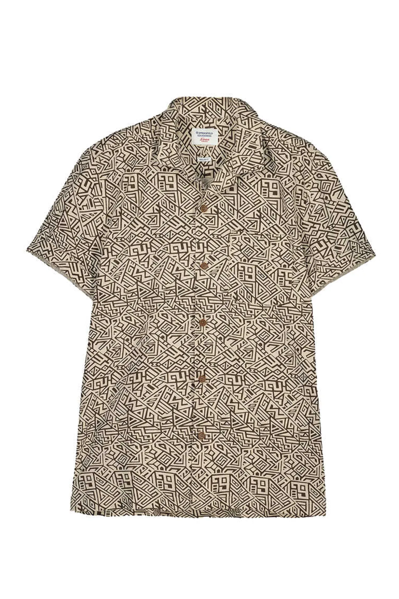 Camisa De Linho Estampada