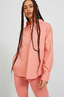 Camisa De Manga Comprida De Popelina