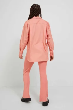 Camisa De Manga Comprida De Popelina