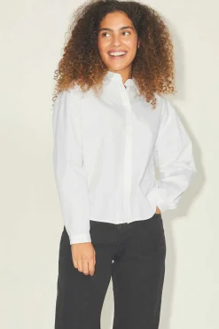 Camisa De Manga Comprida De Popelina