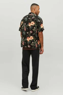 Camisa De Manga Curta Com Estampa Floral