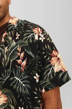 Camisa De Manga Curta Com Estampa Floral