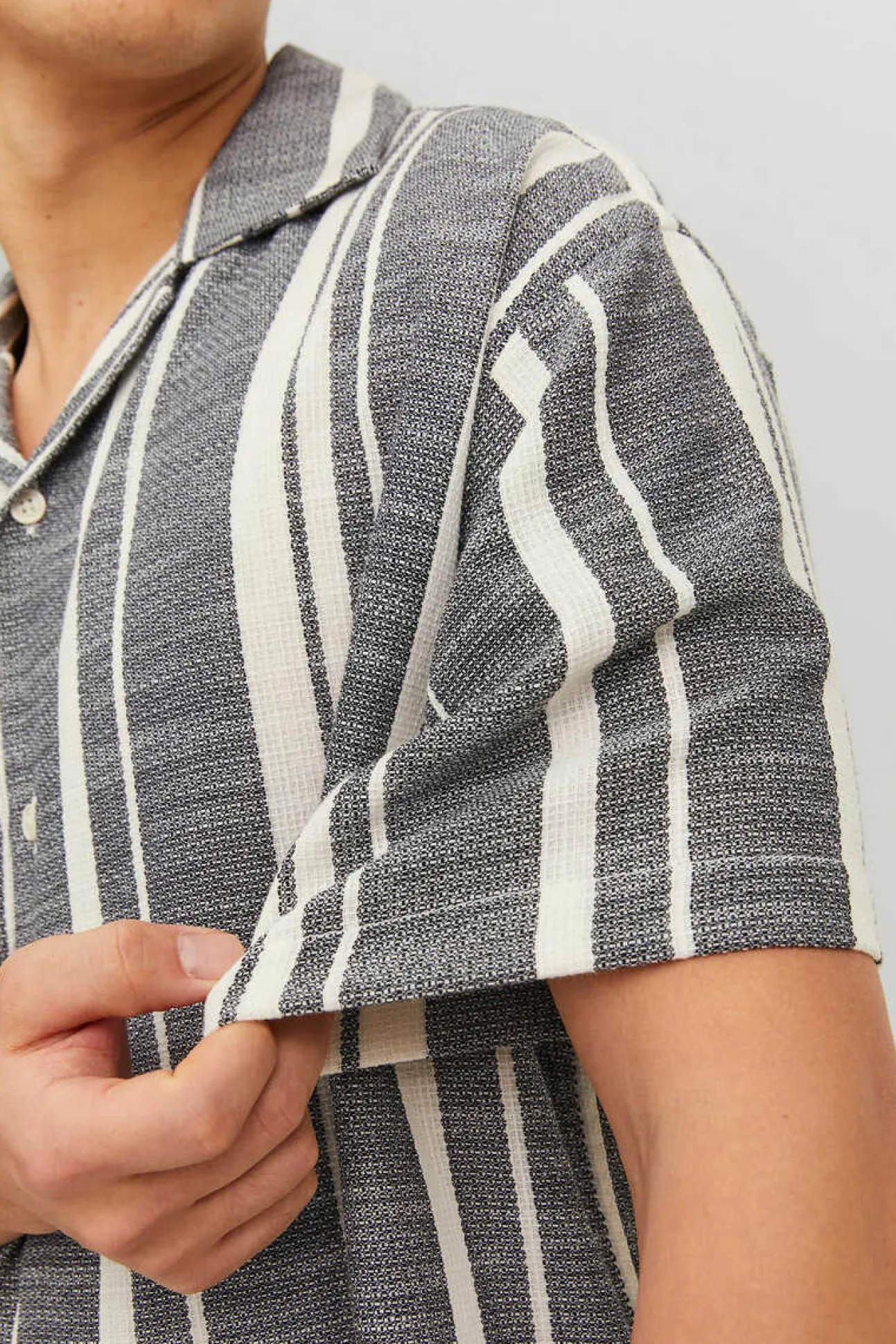 Camisa De Manga Curta Riscas