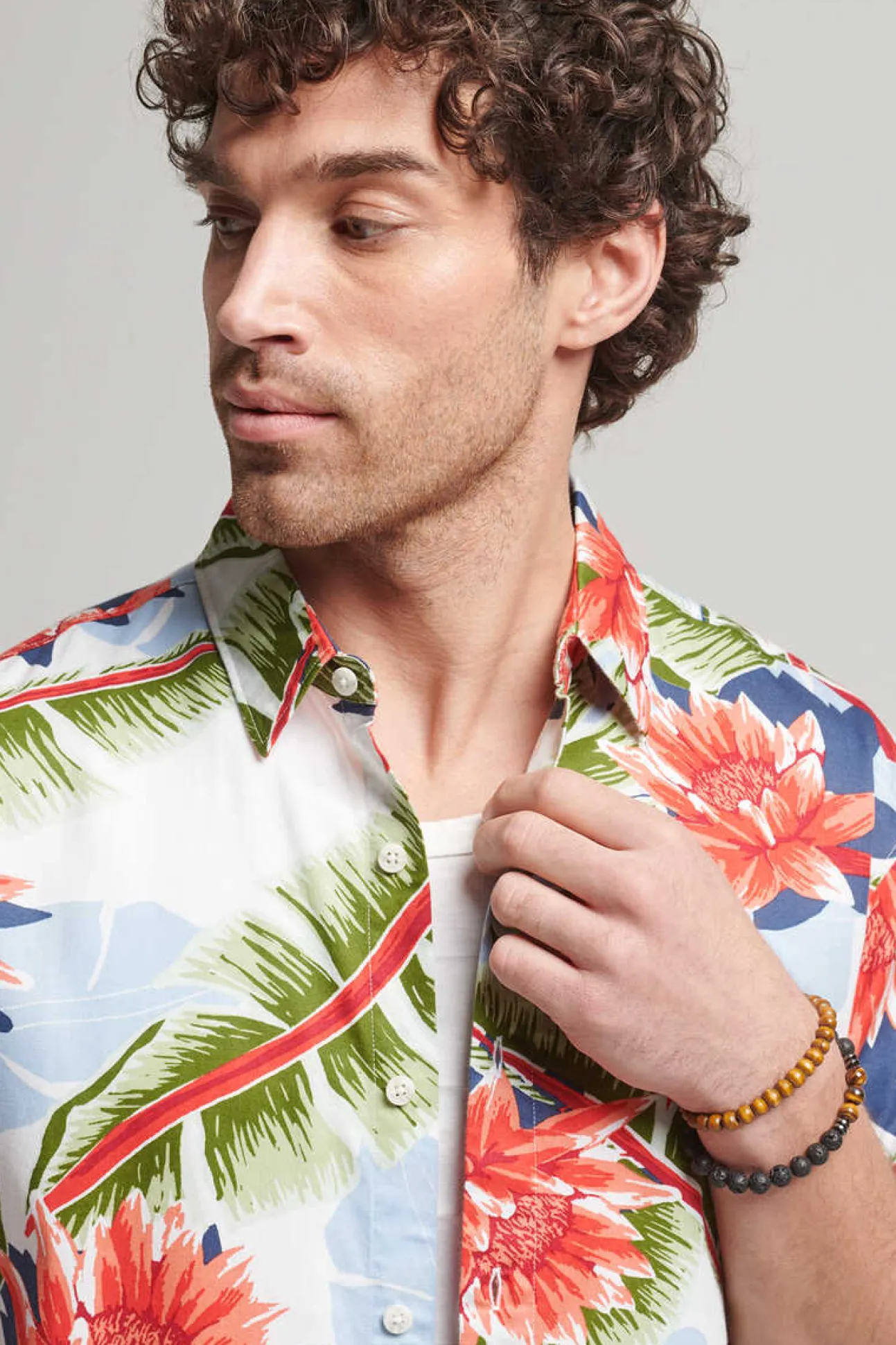 Camisa Havaiana De Manga Curta Vintage