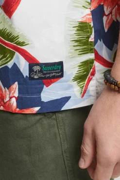 Camisa Havaiana De Manga Curta Vintage