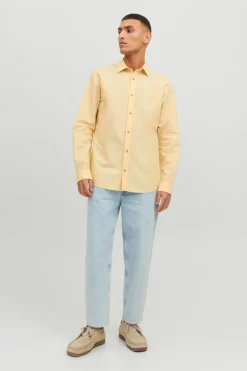 Camisa Linho De Manga Comprida