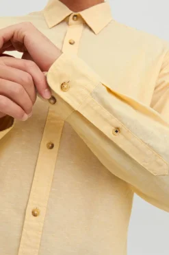 Camisa Linho De Manga Comprida