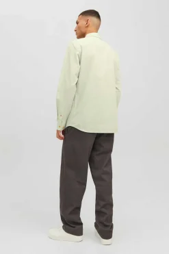 Camisa Linho De Manga Comprida