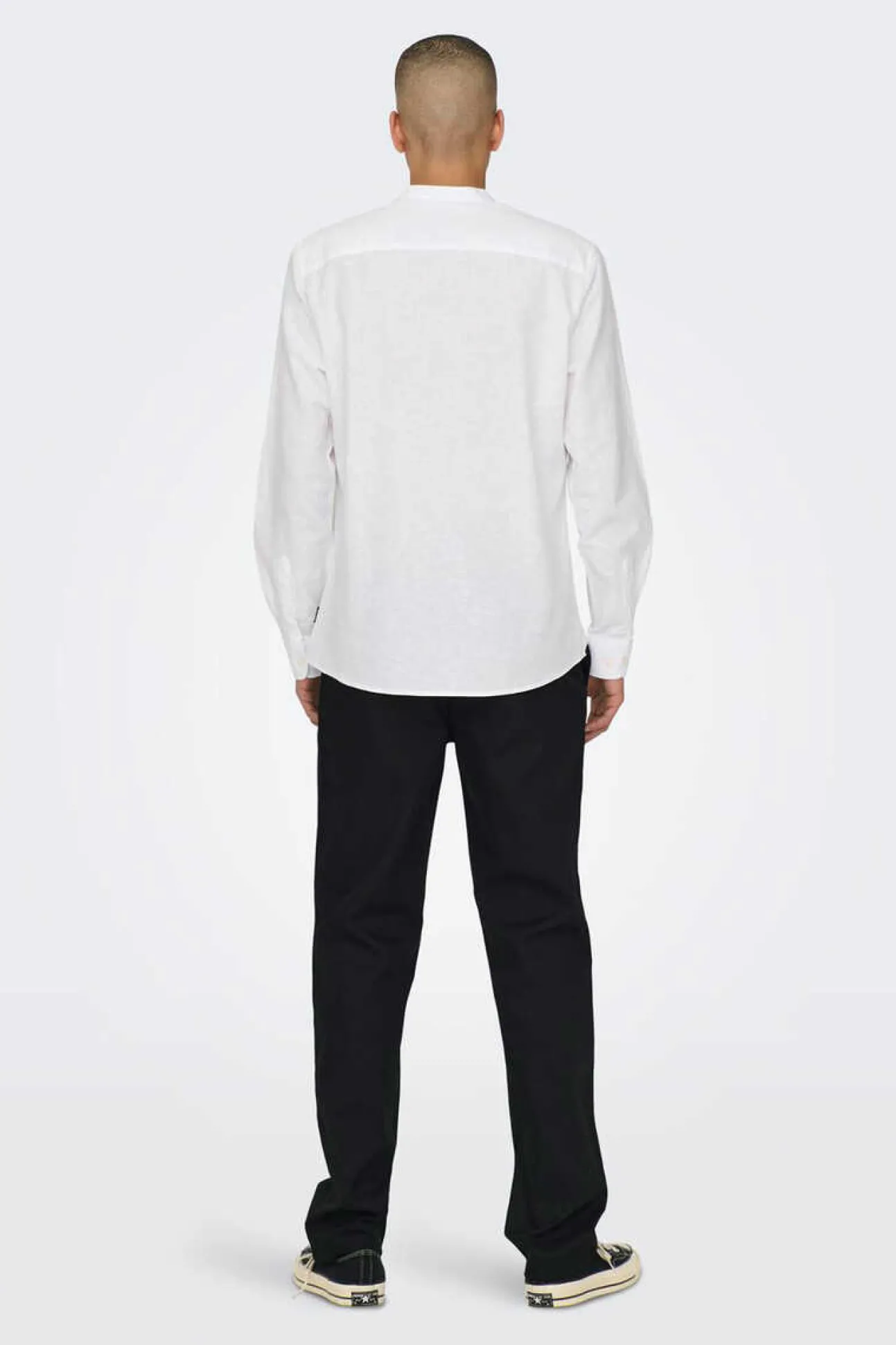 Camisa Linho Gola Mao