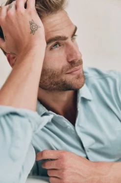 Camisa Malha Efeito Lavado