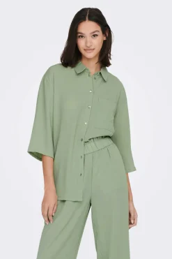 Camisa Manga 3/4 Botoes