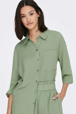 Camisa Manga 3/4 Botoes