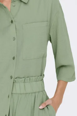 Camisa Manga 3/4 Botoes