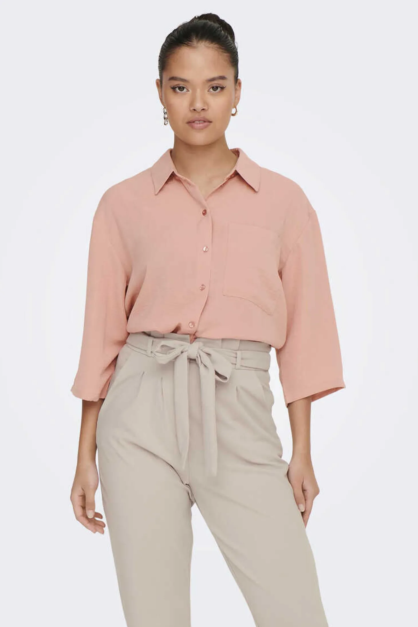 Camisa Manga 3/4 Botoes