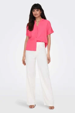 Camisa Manga Curta Popelina