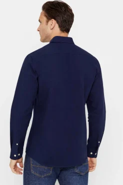 Camisa Oxford Liso Corte Slim