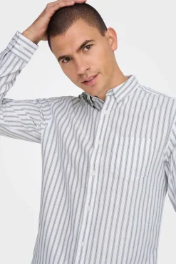 Camisa Oxford Riscas