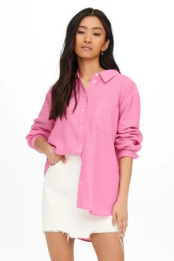 Camisa Popelina Com Linho