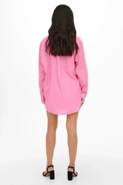 Camisa Popelina Com Linho