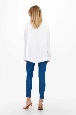 Camisa Popelina Com Linho