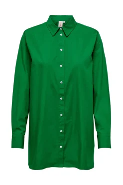 Camisa Popelina Gola Lapelas