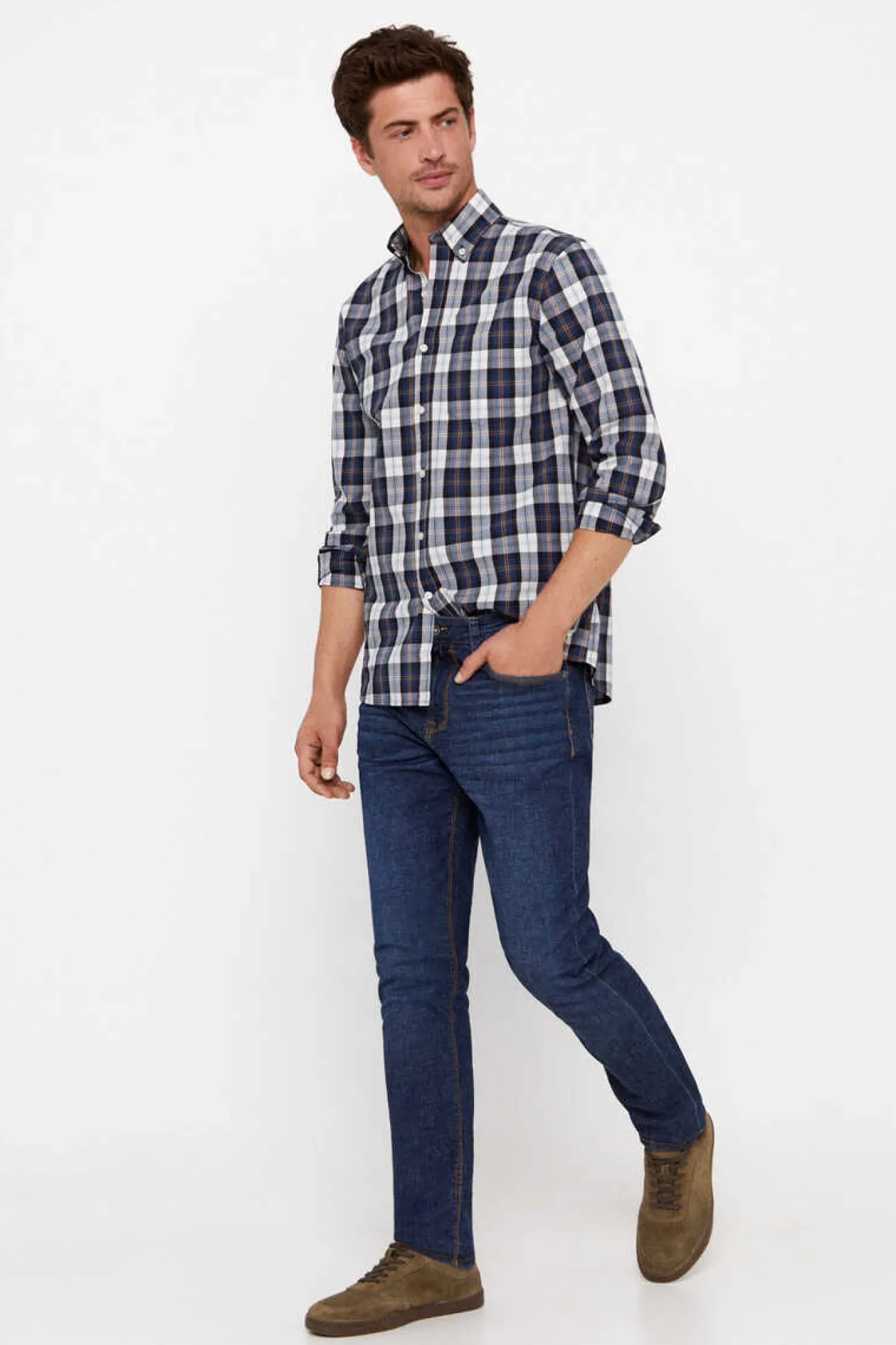 Camisa Quadrados Facil De Engomar