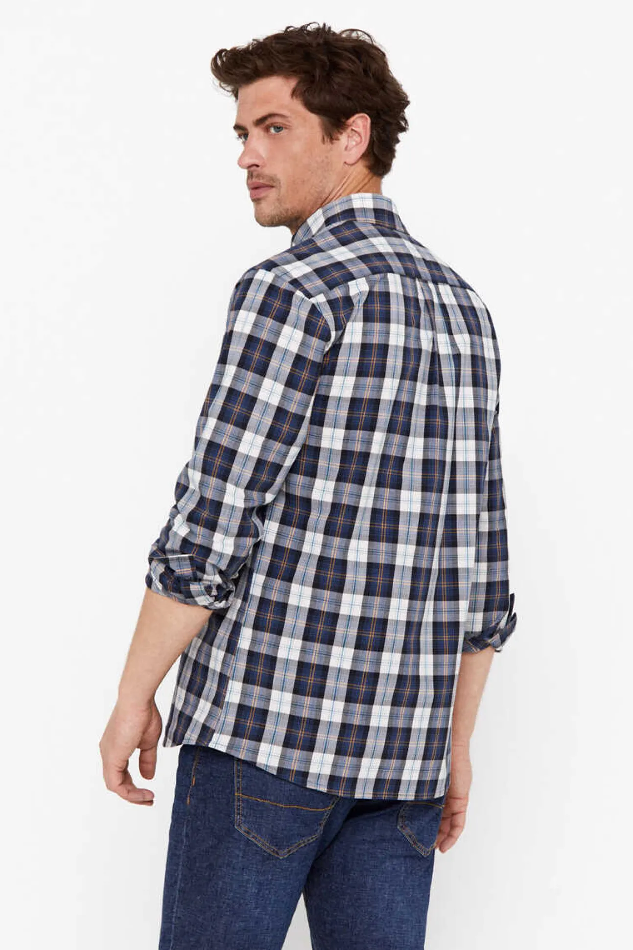 Camisa Quadrados Facil De Engomar