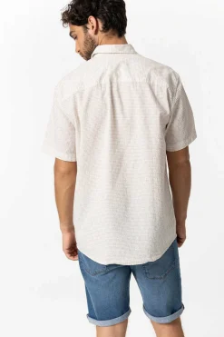 Camisa Regular Fit Estrutura Dobby As Riscas