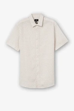 Camisa Regular Fit Estrutura Dobby As Riscas