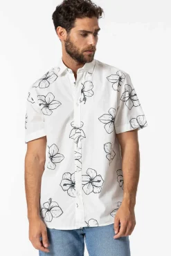 Camisa Regular Fit Popelina Estampada