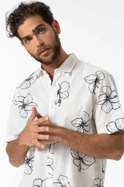 Camisa Regular Fit Popelina Estampada