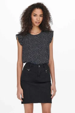 Camisa Sem Mangas Com Gola Redonda