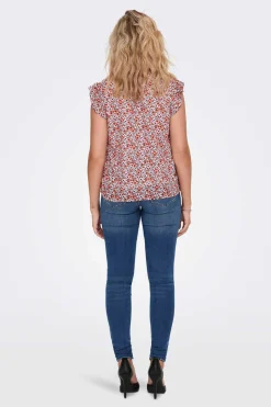 Camisa Sem Mangas Com Gola Redonda