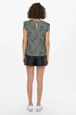 Camisa Sem Mangas Com Gola Redonda