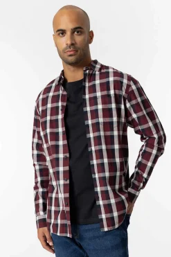 Camisa Slim Fit Popelina Xadrez