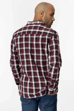 Camisa Slim Fit Popelina Xadrez