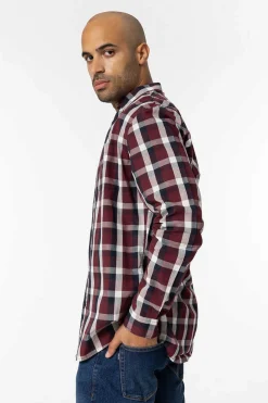 Camisa Slim Fit Popelina Xadrez