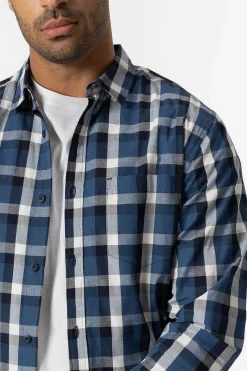 Camisa Slim Fit Popelina Xadrez