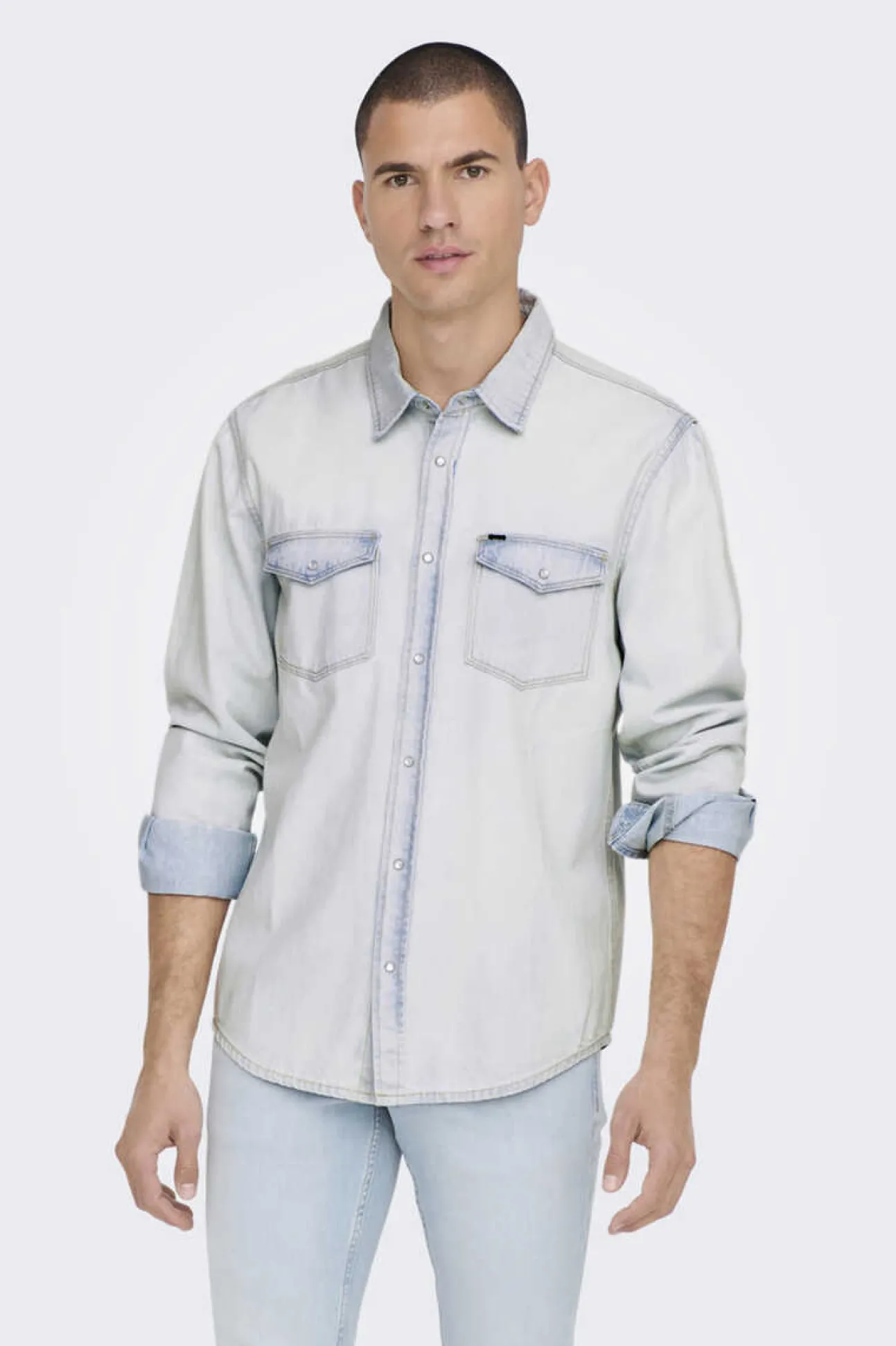 Camisa Tecido Denim