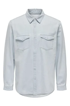Camisa Tecido Denim