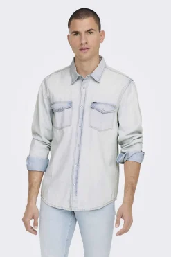 Camisa Tecido Denim