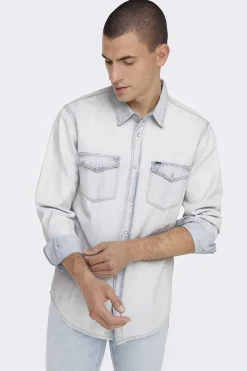 Camisa Tecido Denim