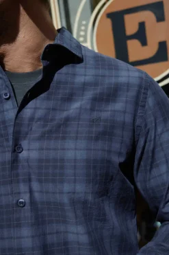 Camisa Xadrez Lavada Slim Fit